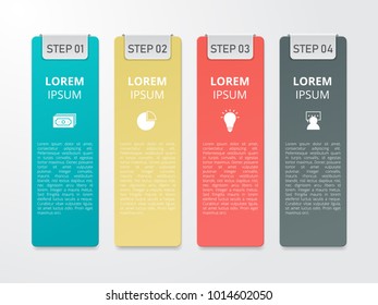 Infographics template for business, education, web design, banners, brochures, flyers. Vector illustration.