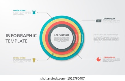 Infographics template for business, education, web design, banners, brochures, flyers. Vector illustration.