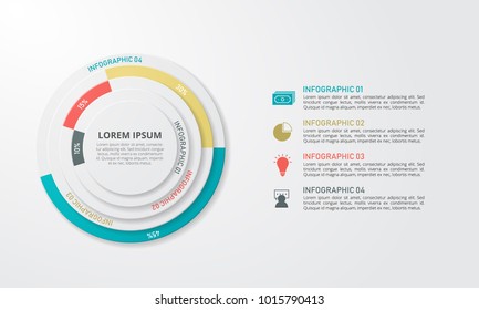 Infographics template for business, education, web design, banners, brochures, flyers. Vector illustration.
