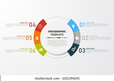 Infographics template for business, education, web design, banners, brochures, flyers. Vector illustration.