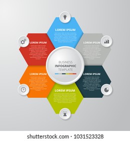 Infographics template for business, education, web design, banners, brochures, flyers. Vector illustration.