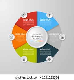 Infographics template for business, education, web design, banners, brochures, flyers. Vector illustration.
