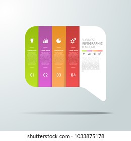 Infographics template for business, education, web design, banners, brochures, flyers. Vector illustration.