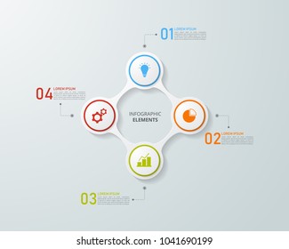 Infographics Template Business Education Web Design Stock Vector ...