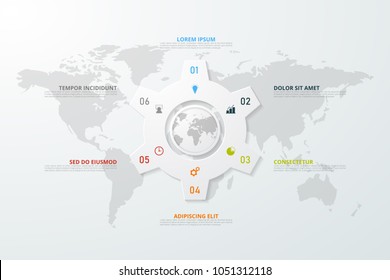 Infographics template for business, education, web design, banners, brochures, flyers. Vector illustration.