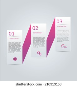 Infographics template for business, education, web design, banners, brochures, flyers. Vector illustration.