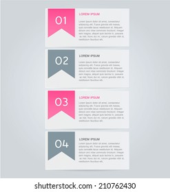 Infographics template for business, education, web design, banners, brochures, flyers. Vector illustration.