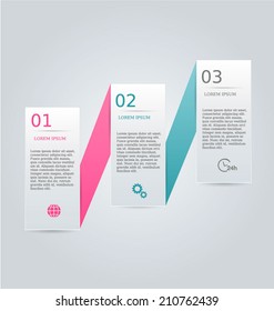 Infographics template for business, education, web design, banners, brochures, flyers. Vector illustration.