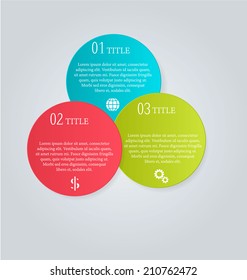 Infographics template for business, education, web design, banners, brochures, flyers. Vector illustration.