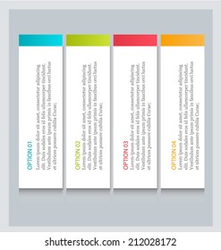 Infographics template for business, education, web design, banners, brochures, flyers. Vector illustration.