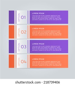 Infographics template for business, education, web design, banners, brochures, flyers. Vector illustration. 