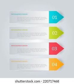 Infographics template for business, education, web design, banners, brochures, flyers. Vector illustration.