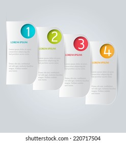Infographics template for business, education, web design, banners, brochures, flyers. Vector illustration.