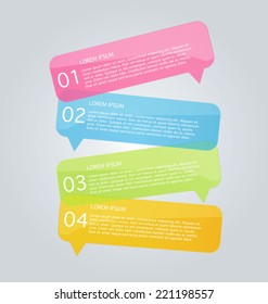 Infographics template for business, education, web design, banners, brochures, flyers. Vector illustration.
