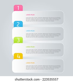 Infographics template for business, education, web design, banners, brochures, flyers. Vector illustration.