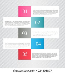 Infographics template for business, education, web design, banners, brochures, flyers. Vector illustration.