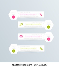 Infographics template for business, education, web design, banners, brochures, flyers. Vector illustration.