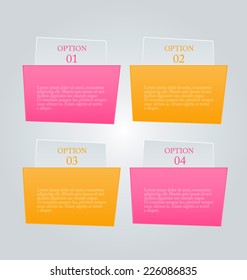 Infographics template for business, education, web design, banners, brochures, flyers. Vector illustration.