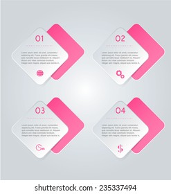 Infographics template for business, education, web design, banners, brochures, flyers. Vector illustration.