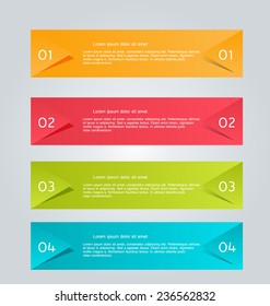 Infographics template for business, education, web design, banners, brochures, flyers. Vector illustration.
