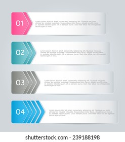 Infographics template for business, education, web design, banners, brochures, flyers. Vector illustration.