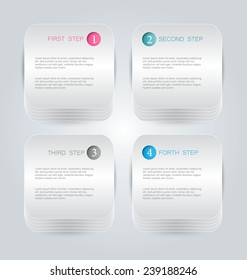 Infographics template for business, education, web design, banners, brochures, flyers. Vector illustration.