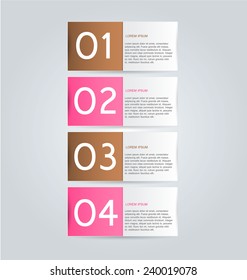 Infographics template for business, education, web design, banners, brochures, flyers. Vector illustration.