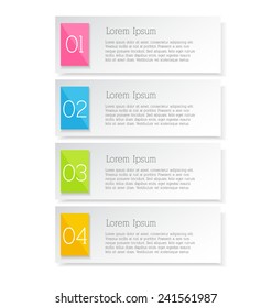 Infographics template for business, education, web design, banners, brochures, flyers. Vector illustration.