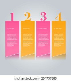 Infographics template for business, education, web design, banners, brochures, flyers. Vector illustration.