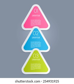 Infographics template for business, education, web design, banners, brochures, flyers. Vector illustration.