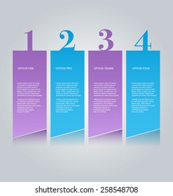 Infographics template for business, education, web design, banners, brochures, flyers. Vector illustration.