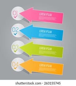Infographics template for business, education, web design, banners, brochures, flyers. Vector illustration.