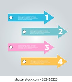 Infographics template for business, education, web design, banners, brochures, flyers. Vector illustration.