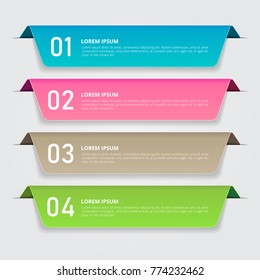 Infographics template for business, education, web design, banners, brochures, flyers. Vector illustration.