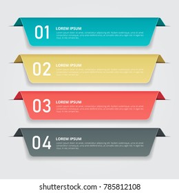 Infographics template for business, education, web design, banners, brochures, flyers. Vector illustration.