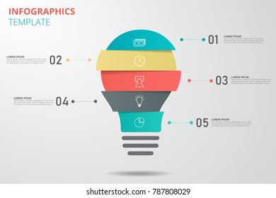 Infographics template for business, education, web design, banners, brochures, flyers. Vector illustration.