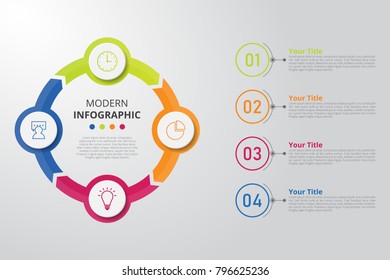 Infographics template for business, education, web design, banners, brochures, flyers, diagram, workflow, timeline. Vector illustration.