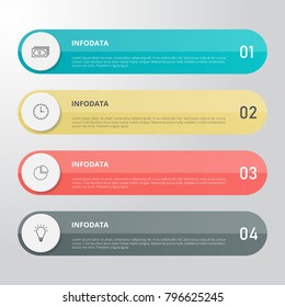 Infographics template for business, education, web design, banners, brochures, flyers, diagram, workflow, timeline. Vector illustration.