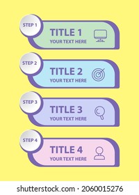 Infographics template for business presentation. Vector color illustration.