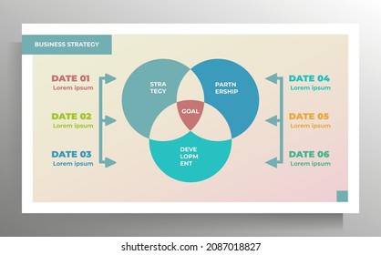 Infographics template for business presentation. Vector color illustration.