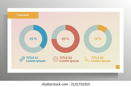 Infographics template for business presentation. Vector color illustration.