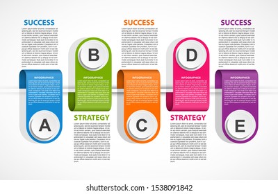 Infographics template for business presentations or information banner. 