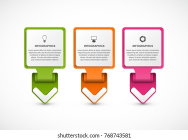 Infographics template. Infographics for business presentations or information banner.