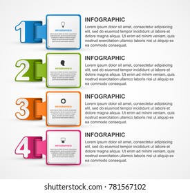 Infographics template. Infographics for business presentations or information banner. 