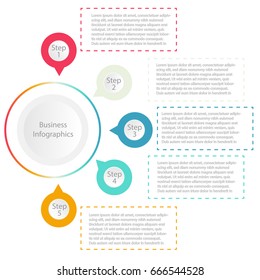 Infographics template , for business workflow