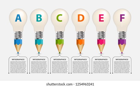 Infographics template. Can be used for education or business presentations, information banner.