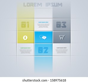 Infographics template. Can be used for workflow layout, diagram, number options, web design. Vector eps10.