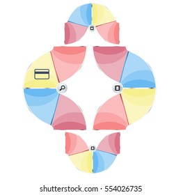 infographics Template for Data visualization, diagram, presentation ,steps or processes.