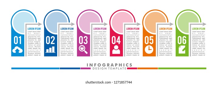 Infographics Template Design for Business. Timeline Infographic. Vector Image. Eps 10.