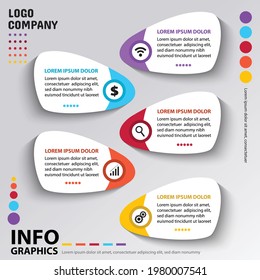  infographics template design vector illustration banner business concept annual report
 processes